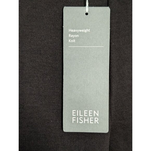 Eileen Fisher Womens Slim Pant XL Black Rayon Nylon Spandex Heavyweight - Picture 8 of 15